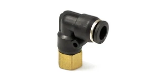 Accesorio de codo hembra NPT a 5/16"" empuje para conectar - acepta línea aérea de 5/16 - Imagen 1 de 4
