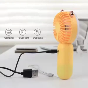 Mini USB Handheld Fan – Rechargeable Portable Cooling Fan for Travel & Desk - Picture 1 of 6