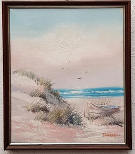 Ölgemälde Gemälde Oil Painting Meisterwerk Landschaft Natur Meer Möwen Ostsee 54 - Bild 1 von 12
