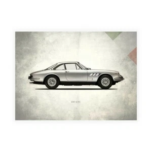 Stampa su Tela su Carta Poster o Quadro Rogan Mark Ferrari 330GTC 1968 - Foto 1 di 2