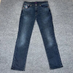 Levi's 511 Big E Jeans Men's 32x32 PSG Paris Saint-Germain Dark Wash Blue Denim - Picture 1 of 12