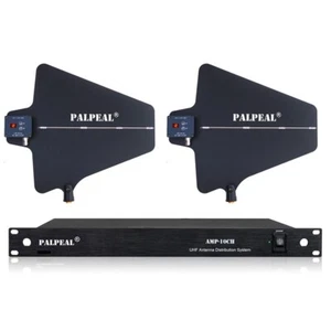 PALPEAL Sistema di distribuzione antenna wireless 10 canali per microfono wireless - Foto 1 di 6