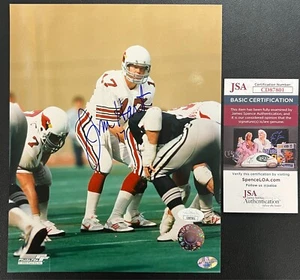 Jim Hart Signed 8x10 Color Photo JSA Cert w/COA #17 QB St. Louis Cardinals NFL! - Picture 1 of 4