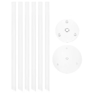 8Pcs Cake Dowel Rods Cake Separator Plates Clear for 8, 10 inch Cake - Picture 1 of 6