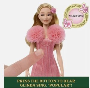Mattel Wicked Singing Glinda Fashion Posable Doll URL MISPRINT Expedited Ship - Picture 1 of 2