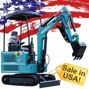 Mini Excavator Kubota Diesel 4000lb USA Stock Farm 2025 Crawler Digger Hydraulic - Picture 1 of 24