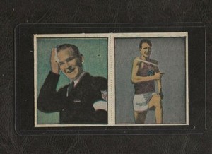 1951 Berk & Ross Hit Parade of Champions Panel Mel Patton & Dick Button, NM!