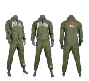 Fairtex VS2 Vinyl Sweat Suit MUAY THAI MMA Training Boxing S M L XL XXL GENUINE - Picture 1 of 15