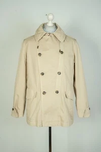 -Mens Burberry London Beige Double Breasted Trench Coat Genuine Superb Size L - Picture 1 of 14