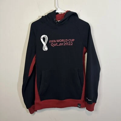 Copa Mundial de la FIFA 2022 Qatar Sudadera con Capucha Hombre Talla Pequeña Oficial Fútbol Foto 1 de 4
