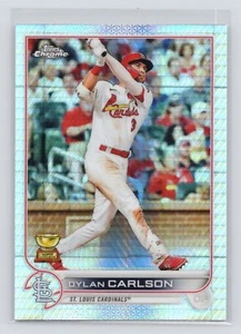 2022 Topps Chrome Prism Refractor Dylan Carlson St. Louis Cardinals - Picture 1 of 2