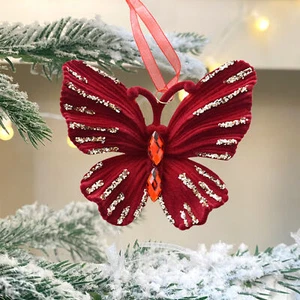 Ornament Sets Holiday Decor Christmas Ornaments for Window Tree Decor Flocked - Picture 1 of 21