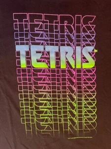Old Navy XXL Tetris Video Game T-Shirt Black Tee with Logo - Picture 1 of 3