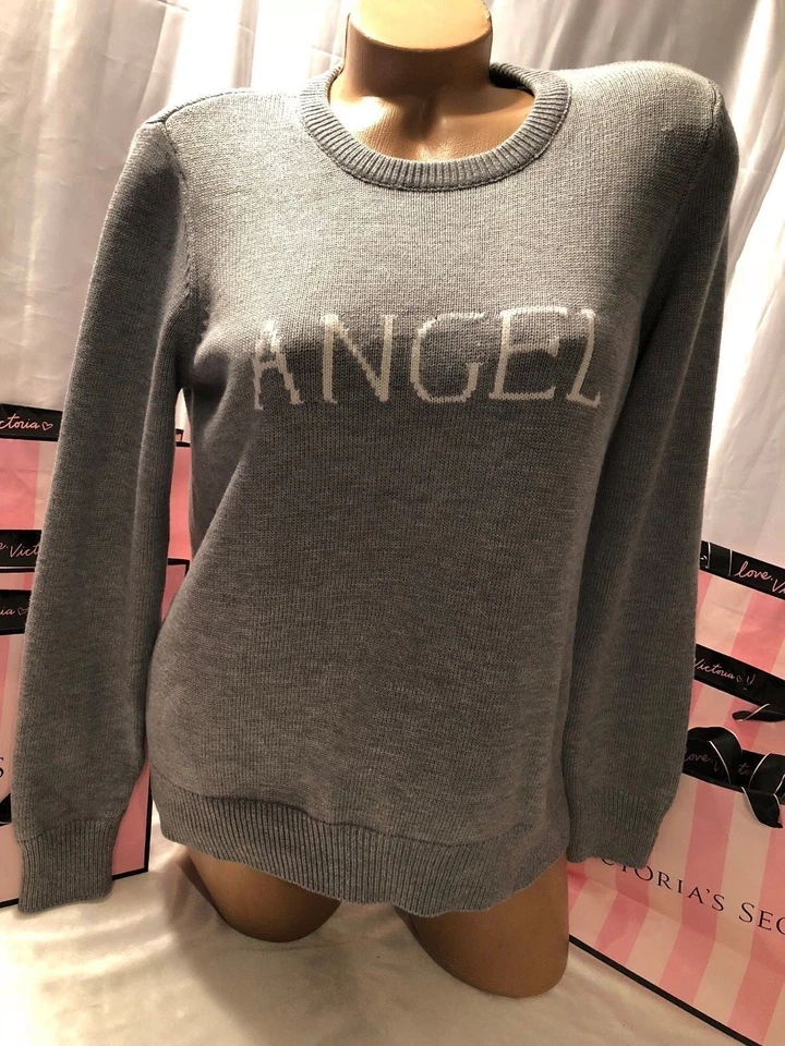 Suéter Victorias Secret So Soft Kiss of Cashmere Grande Gris Foto 1 de 1