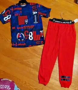 NWT Tommy Hilfiger Boys 2-Pc. Collegiate Pajama Set sz 16/18 - Picture 1 of 1