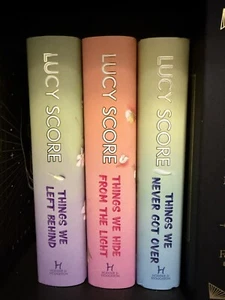 Stamped Signed Knockemout Series 1-3 by LUCY SCORE Things We Never Got Over - Picture 1 of 9
