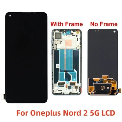 For Oneplus Nord 2 5G LCD Display Touch Screen Digitizer ± Frame Replacement - Image 1 of 4