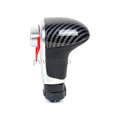 Carbon Fiber  Automatic Gear Shift Knob For Audi A5 A6 C5 C6 C7 C8 C9 A7 A8 - Image 1 of 4