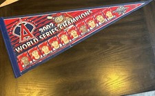 MLB Anaheim Angels Vintage 2002 World Series Champions Player Photo Pennant