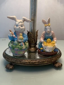 Hasen Figuren Set Vintage Osterhasen 2er Set - Bild 1 von 24