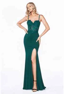 Women's Formal Corset Lace Bodice Long Evening Gown prom dress $299 - Picture 1 of 7