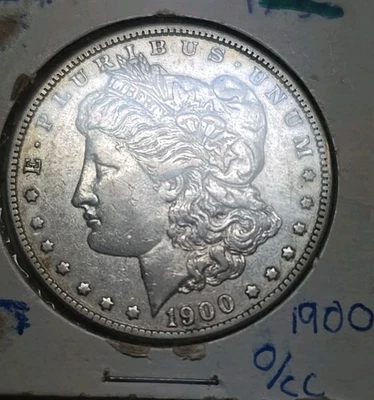 1900  O over CC  Morgan Silver Dollar  J-4 - Image 1 of 4