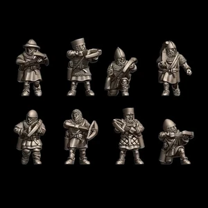 15mm Medieval Armoured crossbowmen x16 Figs DBA - Picture 1 of 1