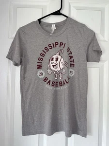 Bella Canvas Girls Grey MS State Tee SIze Large (H16) - Picture 1 of 6