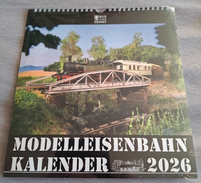 GUF VERLAG Modelleisenbahnkalender 2026 von Bild und Heimat Verlag mit 12 Postkarten