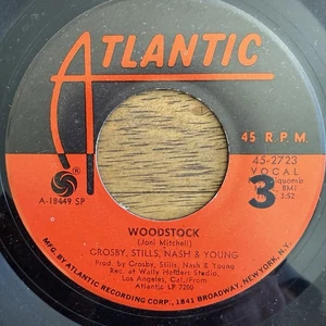 Rock 45 Crosby, Stills, Nash & Young - Helpless / Woodstock On Atlantic - Picture 1 of 4
