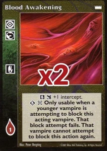 Lot of 2 cards: Blood Awakening [LotN set] - VTES card - Picture 1 of 2