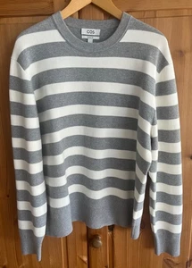 COS-Pullover oversized Grau gestreift - Bild 1 von 24