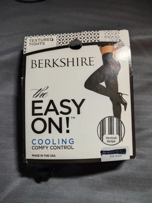Berkshire Textured Tights Small Color Black New In Package 1 Pair - Image 1 of 4