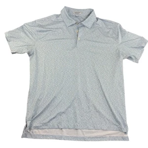 Peter Millar Summer Comfort Polo Shirt XL Mens Short Sleeve All Over Print - Picture 1 of 7