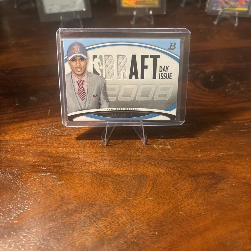 2008-09 Bowman Draft Picks & Stars Blue 50/50 DJ Augustin #DDIR-DJA Rookie RC - Image 1 of 3