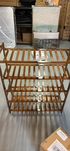 5 Tier Shoe Rack Bamboo Storage Organizer - Picture 1 of 4
