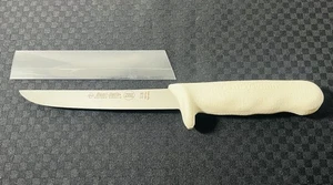 Dexter Russell S136 Wide Boning Knife 6" Blade NEW White Grip Handle - Picture 1 of 4