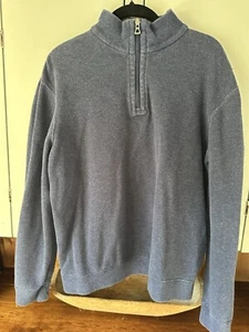 Polo Ralph Lauren Men’s M Reversible Quarter Zip Navy/Grey Long Sleeve Sweatshir - Picture 1 of 9