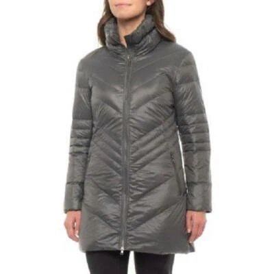 SKEA L Graphite Chevy Long Puffer Down Jacket NWT $200 - Image 1 of 2