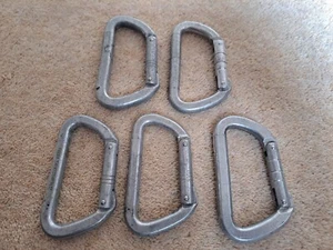 Vintage Clog clip gate carabiners x 5 - Picture 1 of 3