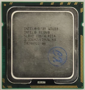 Intel Xeon W3680 CPU 3.33 GHz/12M/6.4GT/s 6-Core SLBV2 LGA 1366 Processor - Picture 1 of 3