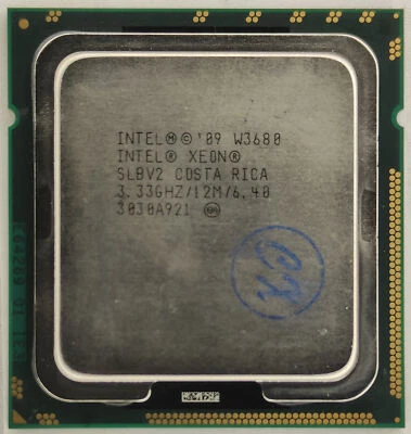 Intel Xeon W3680 CPU 3.33 GHz/12M/6.4GT/s 6-Core SLBV2 LGA 1366 Processor - Image 1 of 3