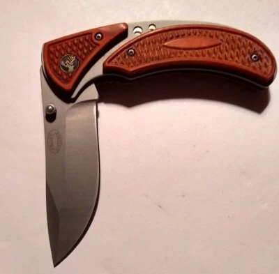 Deer Valley Jr. Skinner  4 5/8"  Stainless Steel w/ Textured Wood Handles *SALE* - Image 1 of 4