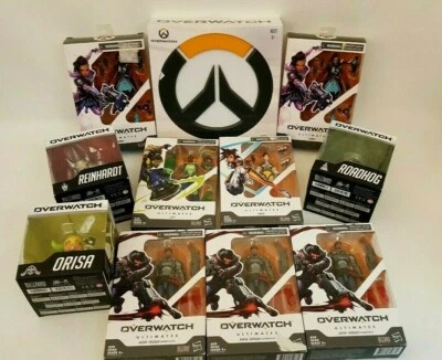 Lot of 10 Blizzard Overwatch figures in orig boxes + Overwatch desk light - Image 1 of 4