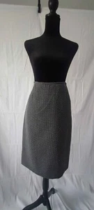 Le Suit Skirt Suit, Black And White Geometrical Pattern - Picture 1 of 1