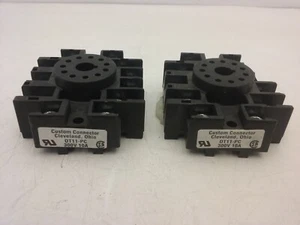 CUSTOM CONNECTOR OT11-PC RELAY SOCKET 11 PIN 10A 300VAC (LOT OF 2) NNB - Picture 1 of 3