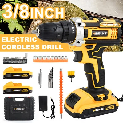 MITOOL KIT 20-Volt Drill 2 Speed Electric Cordless Drill / Driver with Bits Set & Battery