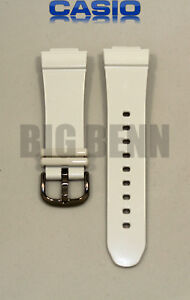 New Original Genuine Casio Wrist Watch White Strap Replacement Band BGA-131-7B 