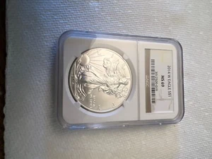 2014 Silver Eagle NGC MS 69 Struck at West Point - Picture 1 of 2