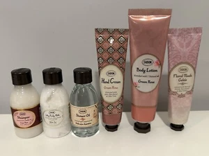 (6) Sabon Travel Bundle - Body Milk, Lotion, Oil, Cream, Shampoo, Mask New - Picture 1 of 2